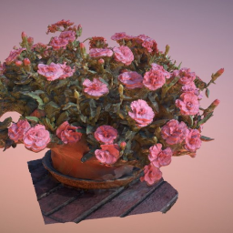 Pink flowers in a pot_#AgisoftNatureChallenge