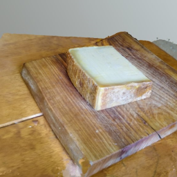 Gruy&#232;re cheese on a board