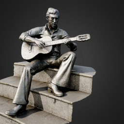 Monument to Vladimir Visotskiy (close)