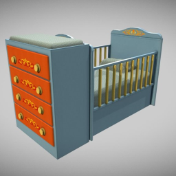 Vernished Baby Bed