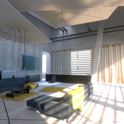 Mirror's edge apartment