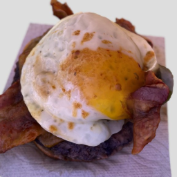 34: Egg Jalape&#241;o Open Face Burger
