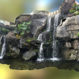 Waterfall display at Hilton, Waikiki Hawaii