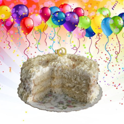 Coconut Lemon Cake - Birthday Cake