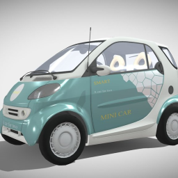 mini car low poly v02