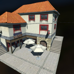 Diorama Restaurant (Baked Lighting)