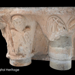 Romanesque Capitals, Sa&#250;ca (Guadalajara, Spai