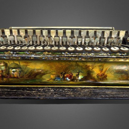Accord&#233;on bisonore &#224; d&#233;cors peints 
