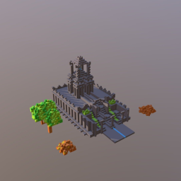 Ancient ruins temple