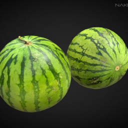 FREE Low poly - Watermelon photogrammetry 4K