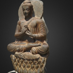Seated Buddha scanned by Delgrande and Leak