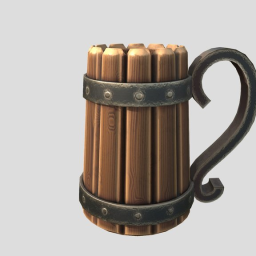 Wooden medival mug, free to use