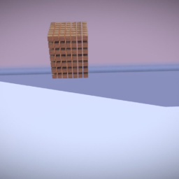 Falling boxes physics animation