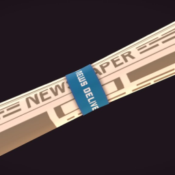 Stylized newspaper