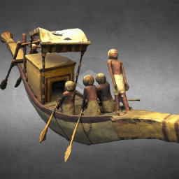 Model funerary barque of Mersou