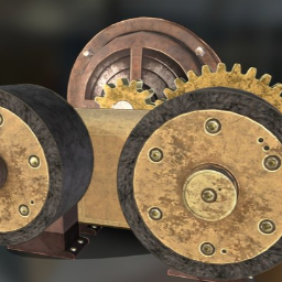 Old electric motor for ferris wheel_LP