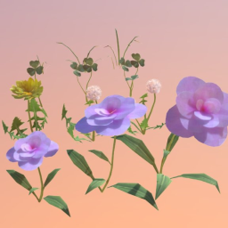Low poly plants