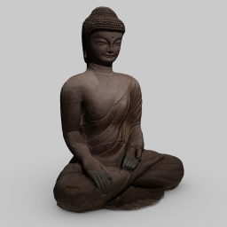 Korean Buddha Iron Statue