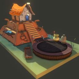 Aztec Fishing Hut - Inspired by Albion Online
