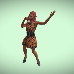 Animated Traci Braxton Avatar Singing