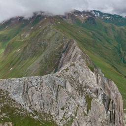 Weisse Wand Mountain peek 2517 m 8257 ft