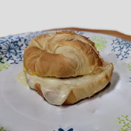 Canadian Bacon, Egg  Cheese Croissant