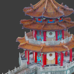 Chinese Pagoda in Taipei, Taiwan
