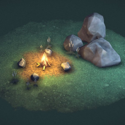 Cozy Campfire - Shape Key Animation
