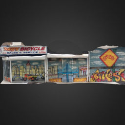 Tony&#39;s Bicycle Shop (Street Art) #3DST27