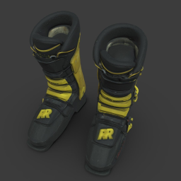Ski boots worn by Seba Johnson