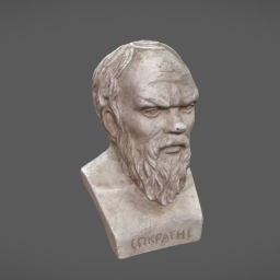 Bust of the Ancient Greek Philosopher Socrates