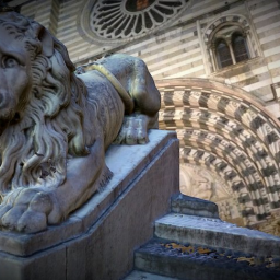 Sad Lion of Genoa Cathedral