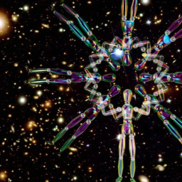 Let the puppets dance Mandala Glow version