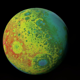 Mapa Topografico De La Luna
