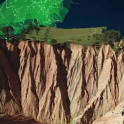 Badlands point cloud, in RGB