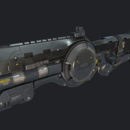 sci-fi concept art gun