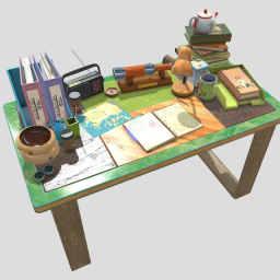 Traveler&#39;s desk (lowpoly)