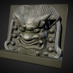Stone Monster. Temple, Kyoto. Japan