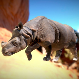 Indian Rhino (Smoothie 3D)