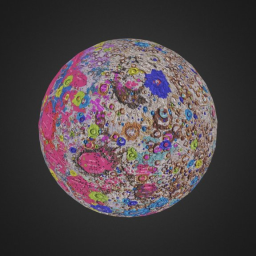 Remix Geologic Map of the Moon by Chaitanya