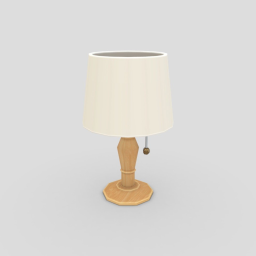 Stylized Low Poly Table Lamp