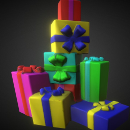 Stack of Christmas Gifts