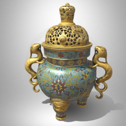 Ding censer with an openwork cover