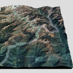 Doklam 3D Terrain Model - Satellite.