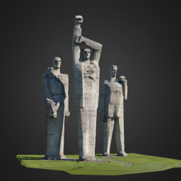 Memorial sculptures in Salaspils