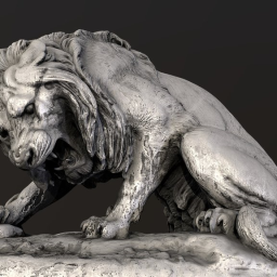 Lion Crushing a Serpent