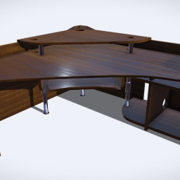 Low poly computer table (1)