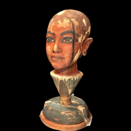 Tutankhamen emerging from a Lotus