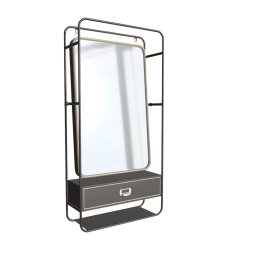 Industrial Storage Mirror Gunmetal  Gold-A12210