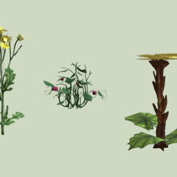 Groundsel, Raspberry, Coltsfoot - healing plants